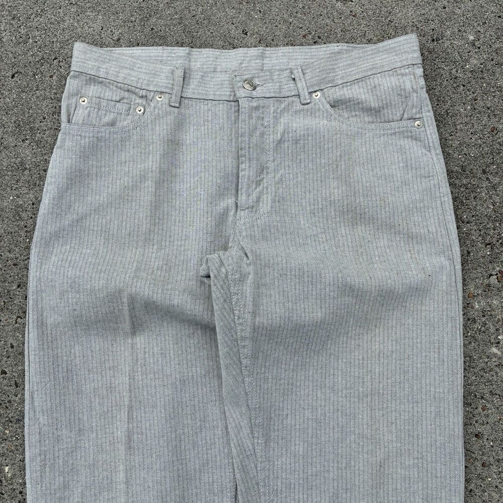 Vintage Polo Ralph Lauren Pants 34x30 100% Cotton Herringbone Trousers USA Made - Picture 9 of 16